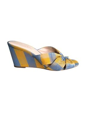 Loeffler Randall Sonya Madras Silk Wedge Sandal